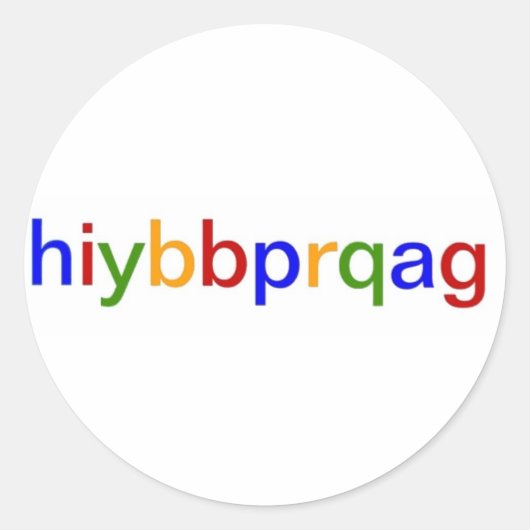 hiybbprqag ronde sticker (Voorkant)