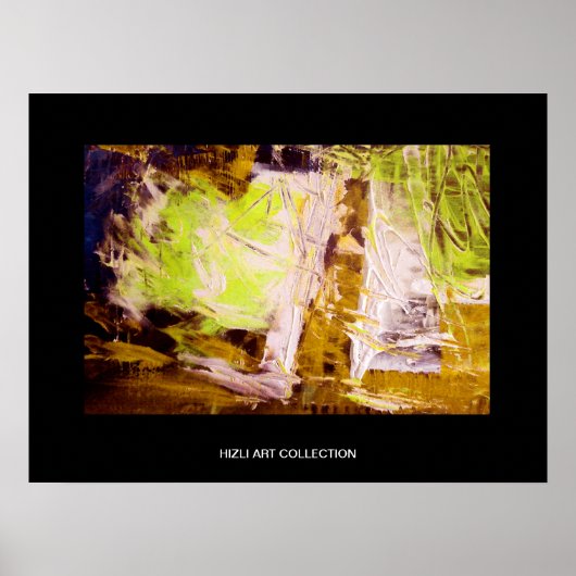 Hizli Art Collectie - Moderne Abstracte schilderku Poster (Voorkant)