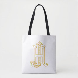 HJ monogram of JH monogram canvas tas