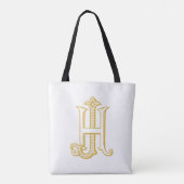 HJ monogram of JH monogram canvas tas (Achterkant)