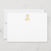 HJ Monogram of JH Monogram Notecards Notitiekaartje (Voorkant)