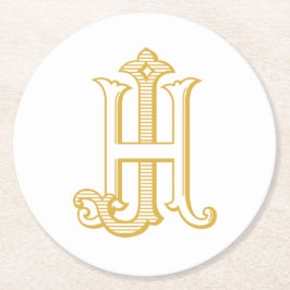 HJ Monogram of JH Monogram Onderzetters