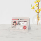 HJ-Story Love Permit - Meisje Kaart (Gele Bloem)