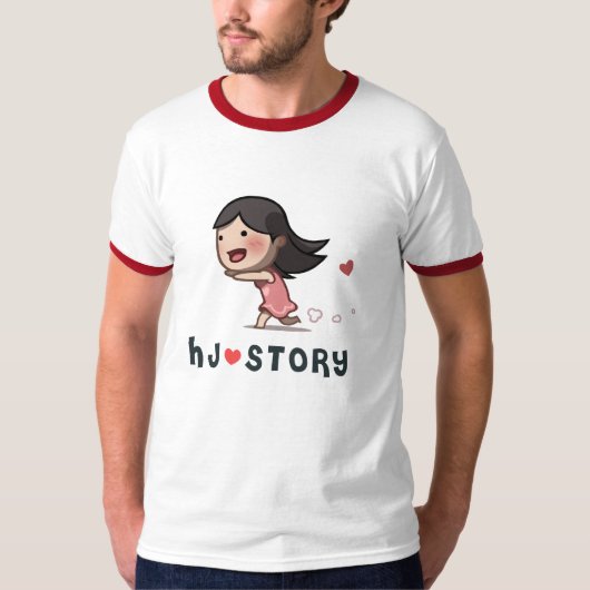 HJ-Verhaal met Girl-T-shirt T-shirt (Voorkant)