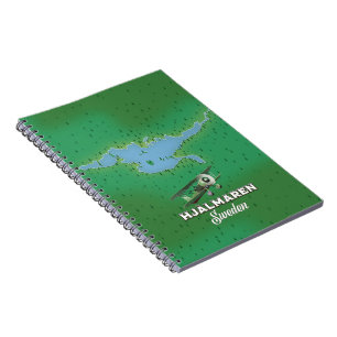 Hjälmaren Zweden kaart reisposter Notitieboek