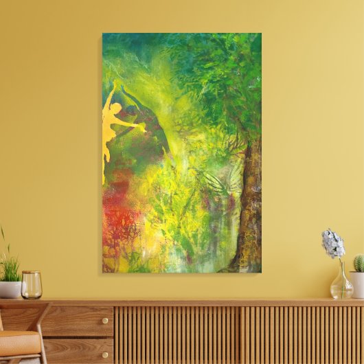 Hjärtats väg canvas afdruk (Insitu (Woonkamer))