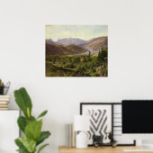 Hjelle in Valders, Tegel Fjord, 1835 Poster (Thuiskantoor)