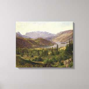 Hjelle in Valders, Tile Fjord, 1835 Canvas Afdruk