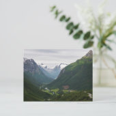 Hjelle-vallei in het briefkaart Noorwegen (Staand voorkant)