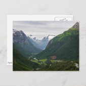 Hjelle-vallei in het briefkaart Noorwegen (Voorkant / Achterkant)