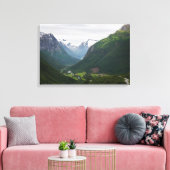 Hjelle vallei in Noorwegen canvas Afdruk (Insitu (Woonkamer))