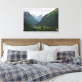 Hjelle vallei in Noorwegen canvas Afdruk (Insitu (Slaapkamer))