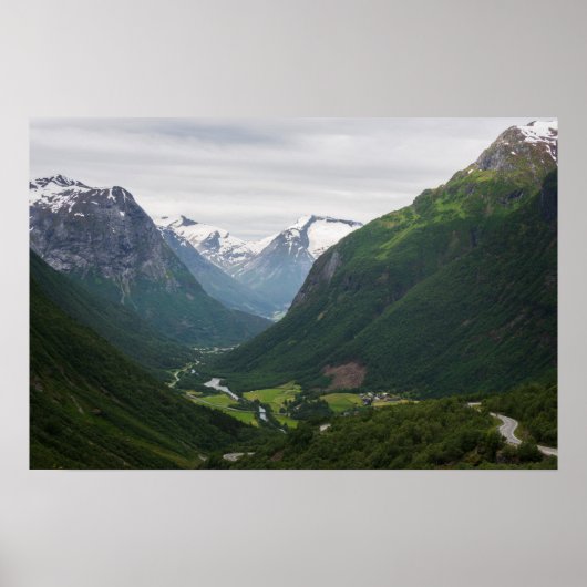 Hjelle-vallei in Noorwegen poster (Voorkant)