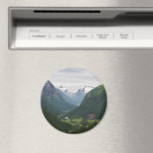 Hjelle vallei in Noorwegen ronde magneet (Insitu (Vaatwasser))