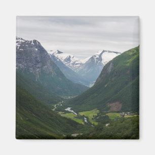Hjelle valley in Norway magnet