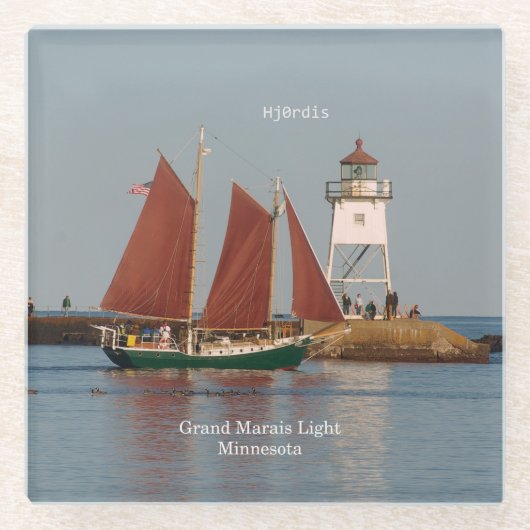 Hjordis glas onderzetter (Voorkant)