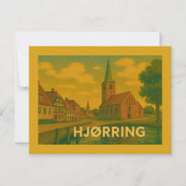 Hjørring Denemarken Kerk Briefkaart