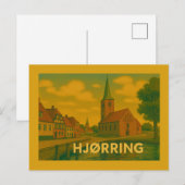 Hjørring Denemarken Kerk Briefkaart (Voorkant / Achterkant)