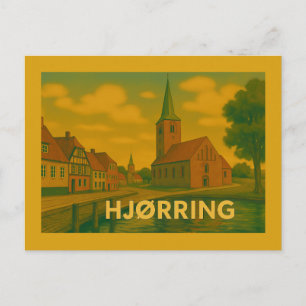 Hjørring Denemarken Kerk Briefkaart