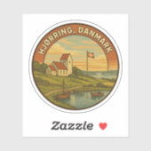Hjørring Denemarken Kerk Sticker (Vel)
