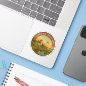 Hjørring Denemarken Kerk Sticker (Laptop met iPhone)