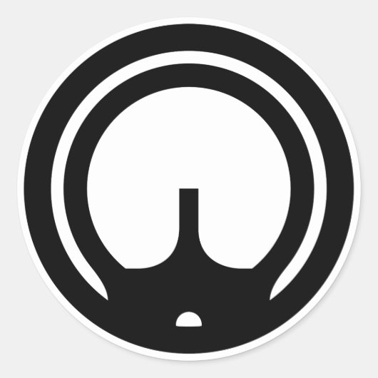 HK 94/MP5 Bezienswaardigheden Ronde Sticker (Voorkant)