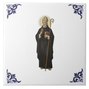 Hl. Augustinus Religieus Christelijk Tegeltje