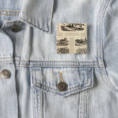 HL Emory en Sons Vierkante Button 5,1 Cm (In situ)