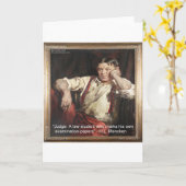 HL Mencken Graphic & Quote op rechters Kaart (Gele Bloem)