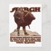 HL Mencken Quote en...Argh. Briefkaart (Voorkant)