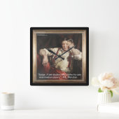 HL Mencken & Quote Over Rechters Wandklok (Huis)