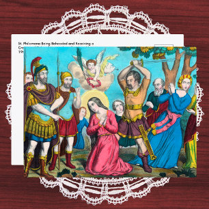 Hl. Philomena Onthoofd Briefkaart
