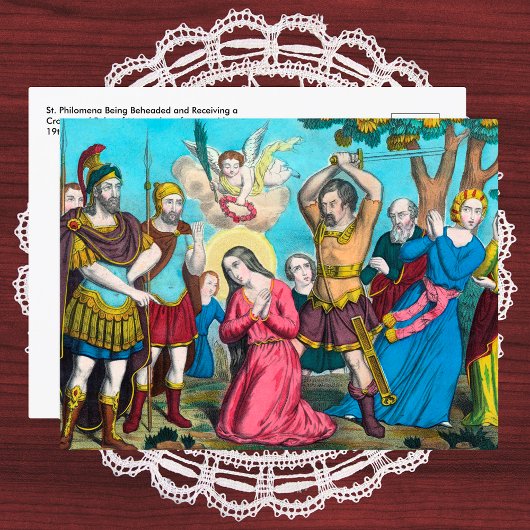 Hl. Philomena Onthoofd Briefkaart