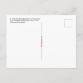 Hl. Philomena Onthoofd Briefkaart (Achterkant)