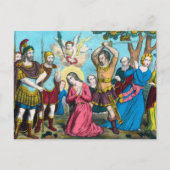 Hl. Philomena Onthoofd Briefkaart (Voorkant)