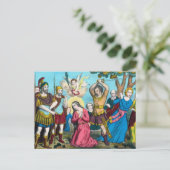 Hl. Philomena Onthoofd Briefkaart (Staand voorkant)