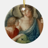Hl. Rafaël de Aartsengel (M 012) Keramisch Ornament (Voorkant)