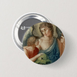 Hl. Rafaël de Aartsengel (M 012) Ronde Button 5,7 Cm