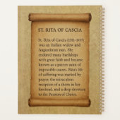 Hl Rita van Cascia Heilige van het Onmogelijke Kat Planner (Achterkant)