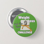HL Weight Loss Challenge Ronde Button 5,7 Cm (Voorkant /achterkant)