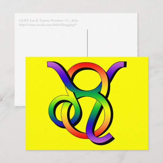 HLBT Leo & Taurus Briefkaart (Voorkant / Achterkant)