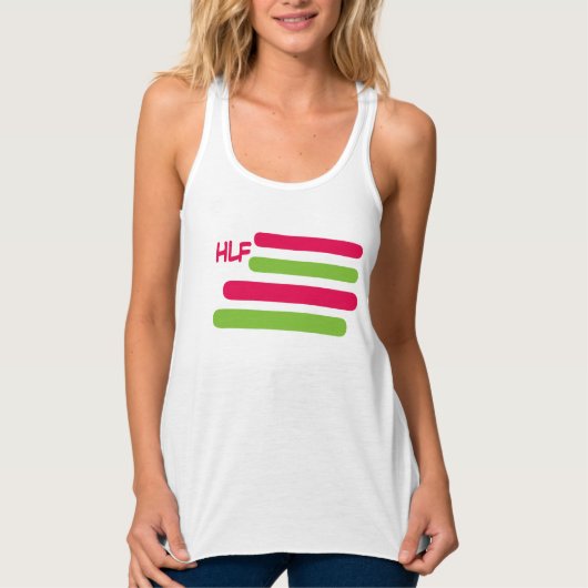 HLF Pledge Allengiance Racerback Tank (Voorkant)
