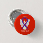 HLHS Awareness Ribbon Angel Custom Button Pins (Voorkant /achterkant)