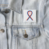 HLHS Awareness Ribbon Gepersonaliseerd Art Button (In situ)