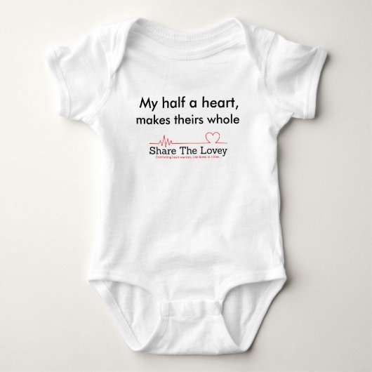 HLHS baby Romper (Voorkant)