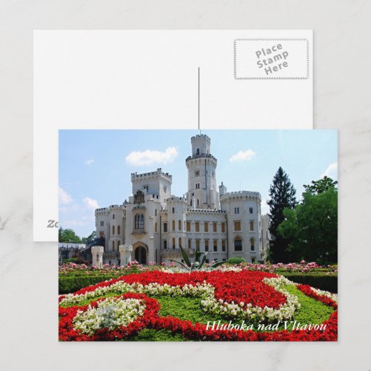 Hluboka en Vltavou briefkaart (Voorkant / Achterkant)