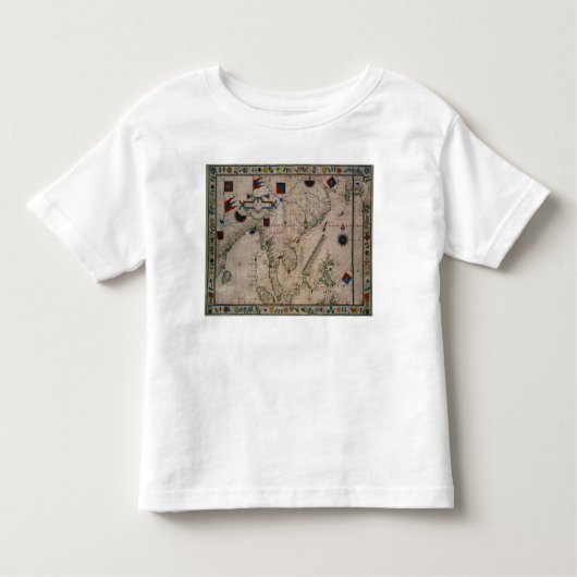 HM 41 Het Verre Oosten, van een portolan atlas Kinder Shirts (Voorkant)