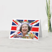 HM het Jubileum van de Diamant van Koningin Kaart (Voorkant)