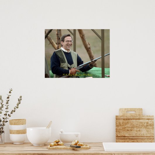 HM King Constantine II of Greece Poster (Keuken)