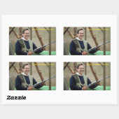 HM King Constantine II of Greece Rechthoekige Sticker (Vel)